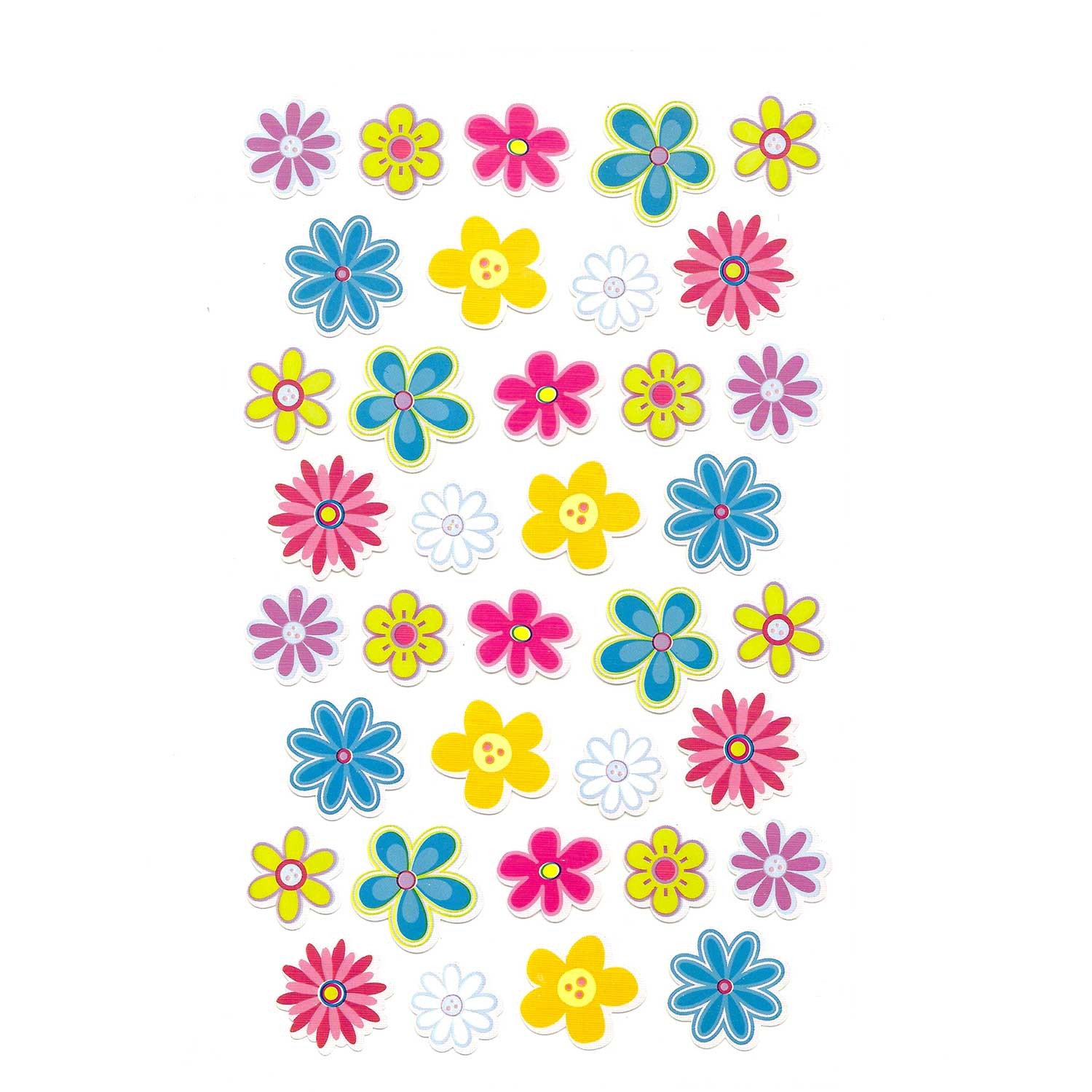 Opalescent Flowers Stickers