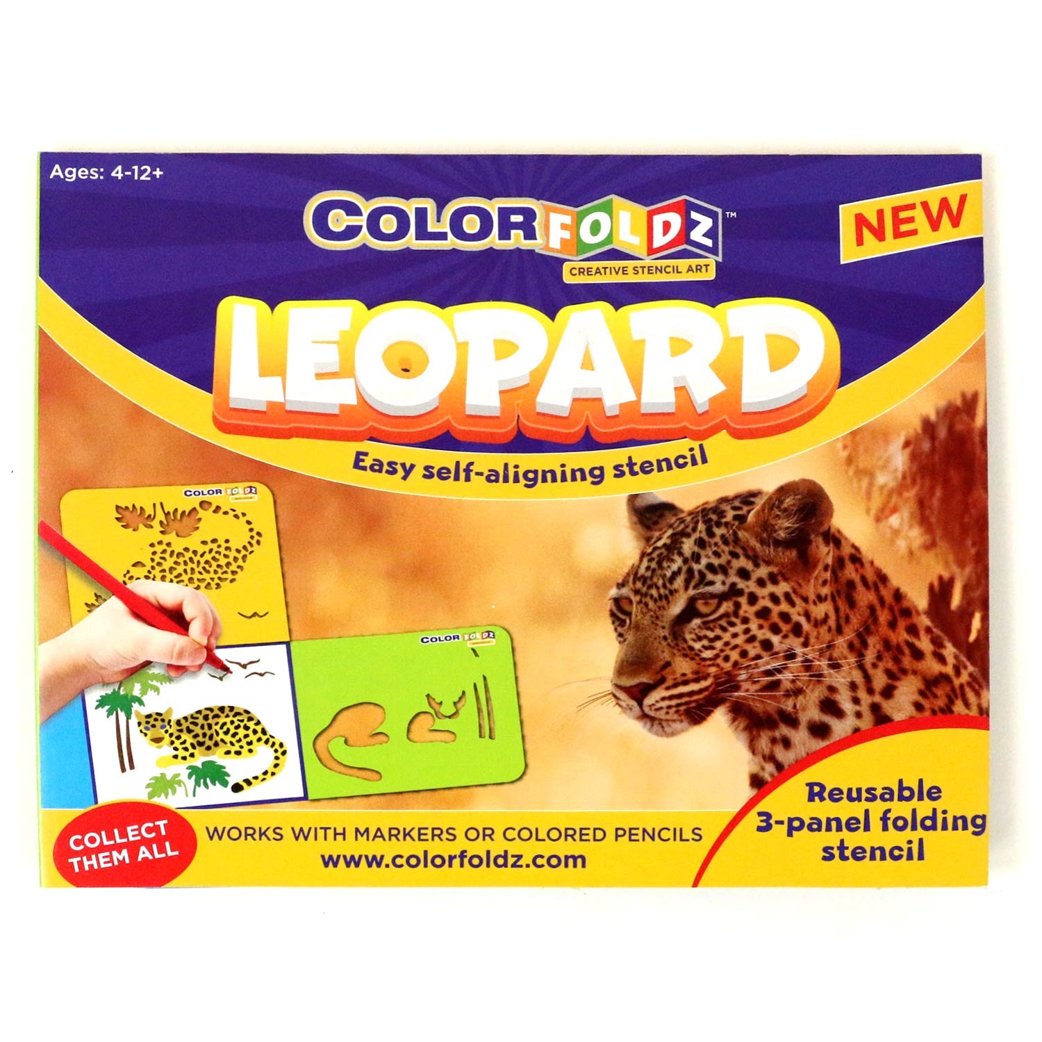 Leopard ColorFoldz Self-Aligning Stencil