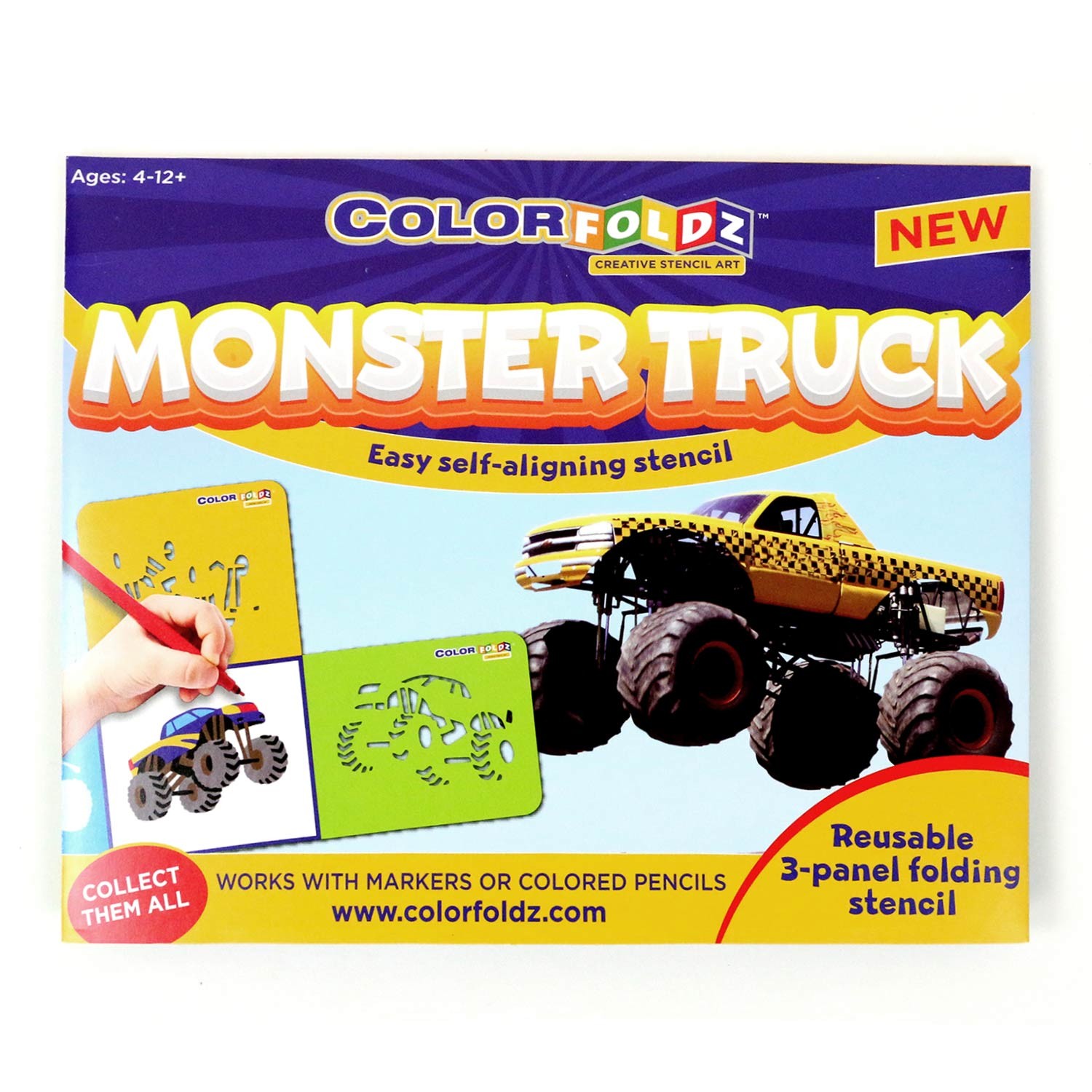 Monster Truck ColorFoldz Self-Aligning Stencil