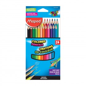 Colored Pencils, Assorted Colors, Pack of 24
