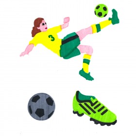 Soccer ColorFoldz Self-Aligning Stencil